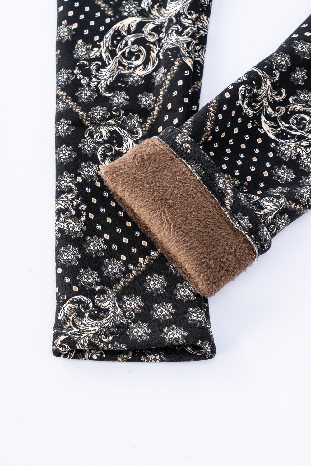 Royal B&W - Leggings doublés confortables