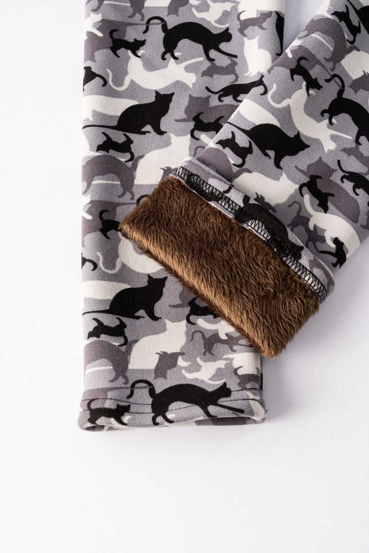 Moka Tartan - Leggings doublés confortables