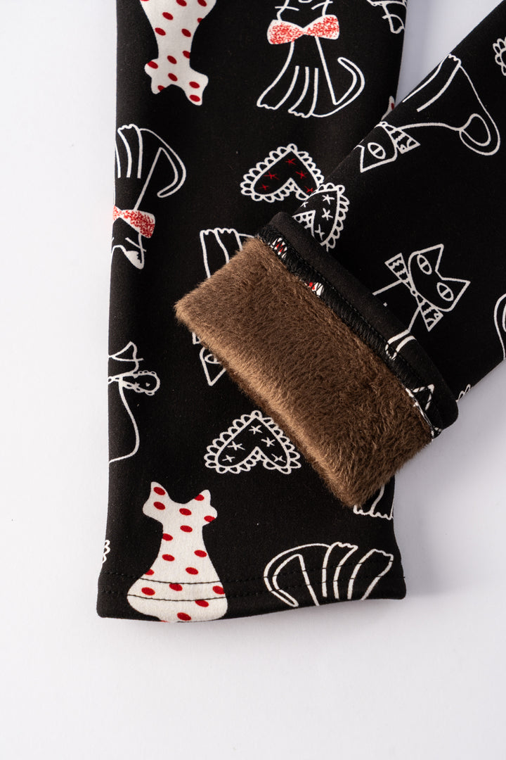 Moka Tartan - Leggings doublés confortables