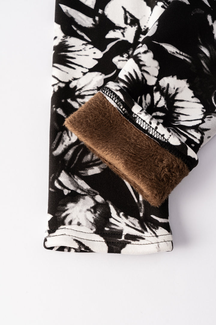Floral Dawn - Cozy Lined Leggings