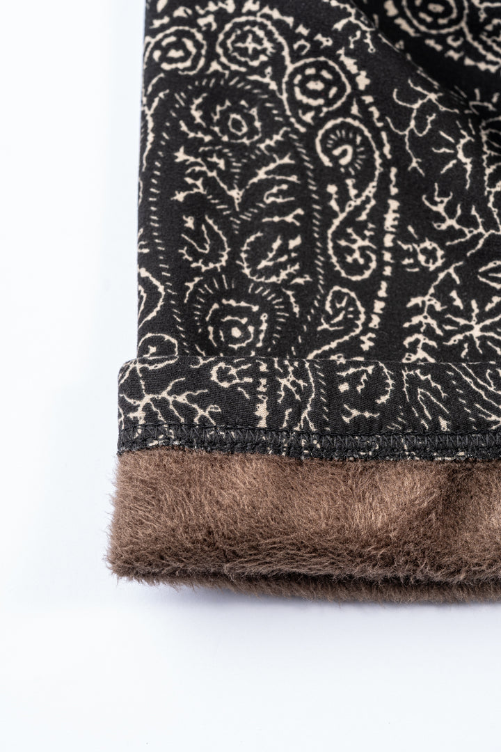 Golden Arabesques - Cozy Lined Leggings