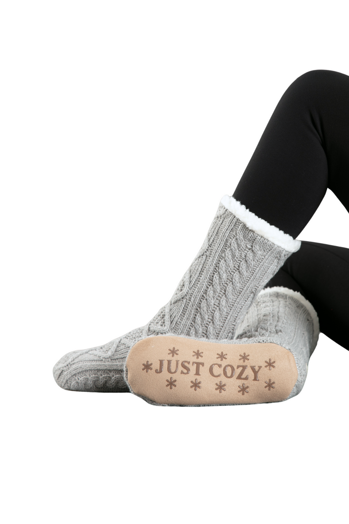 Dark Grey - Cozy Slipper Socks