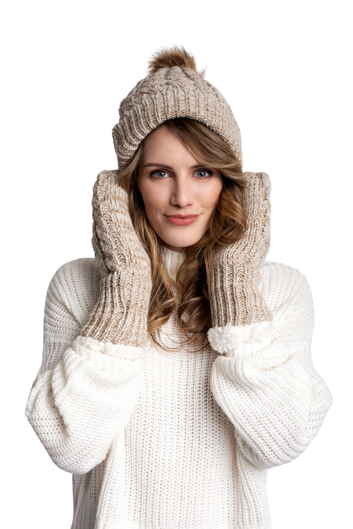 Beige - Cozy Lined Hat