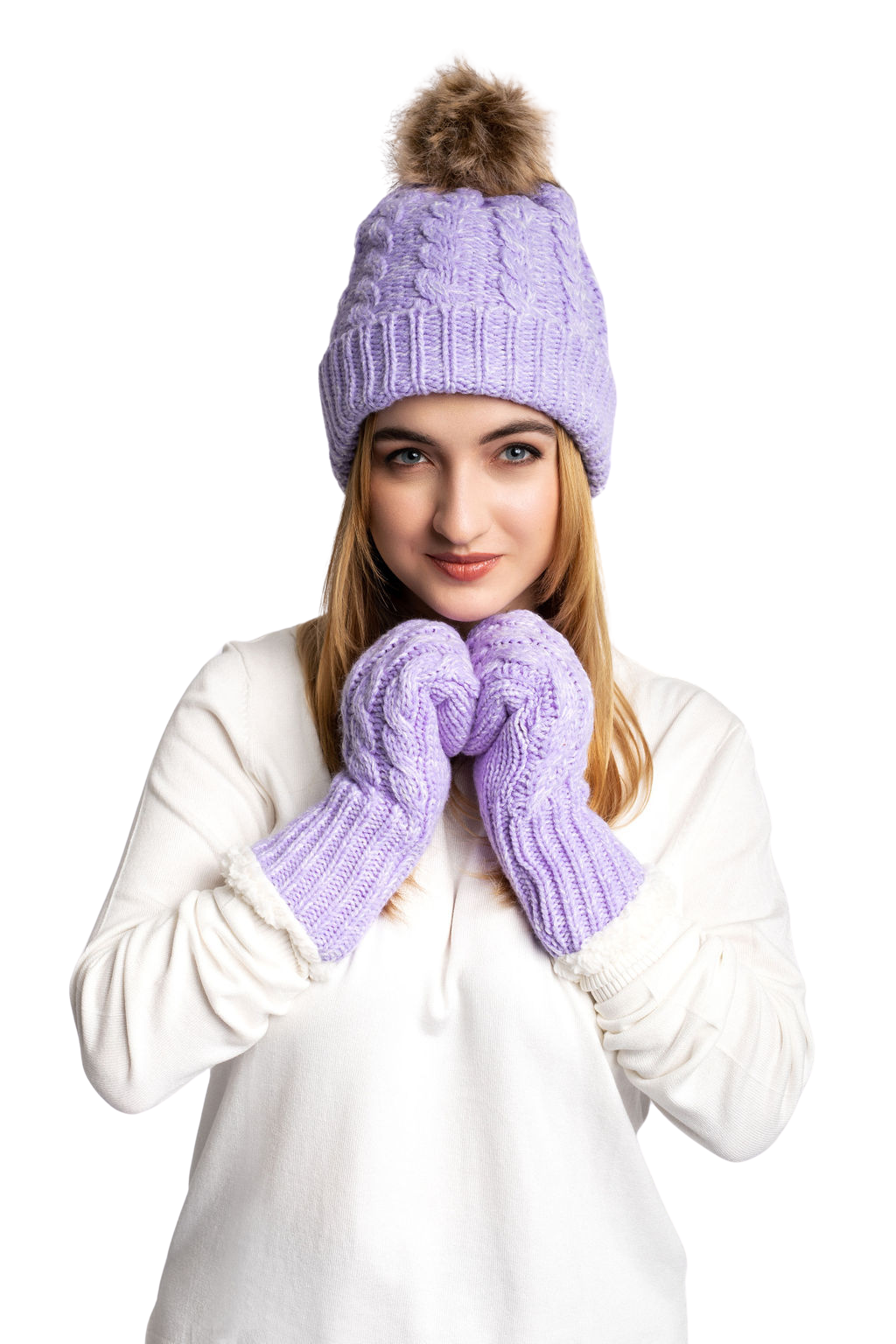 Purple - Cozy Lined Hat