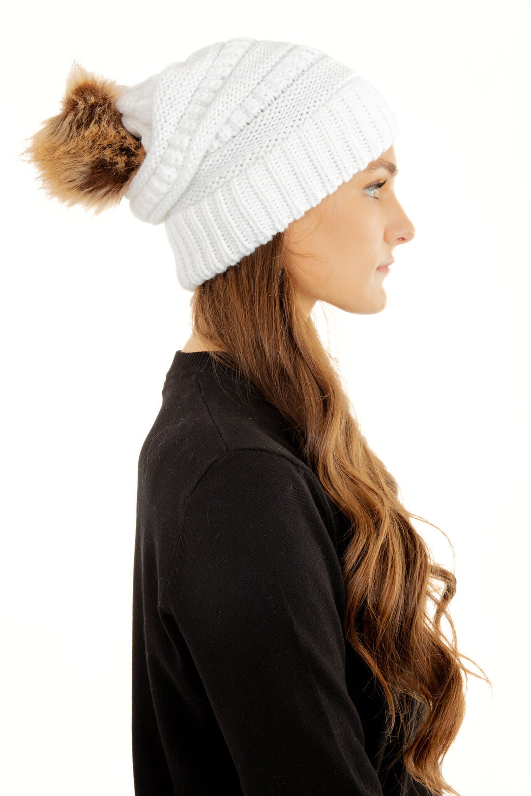 White - Cozy Slouchy Beanie