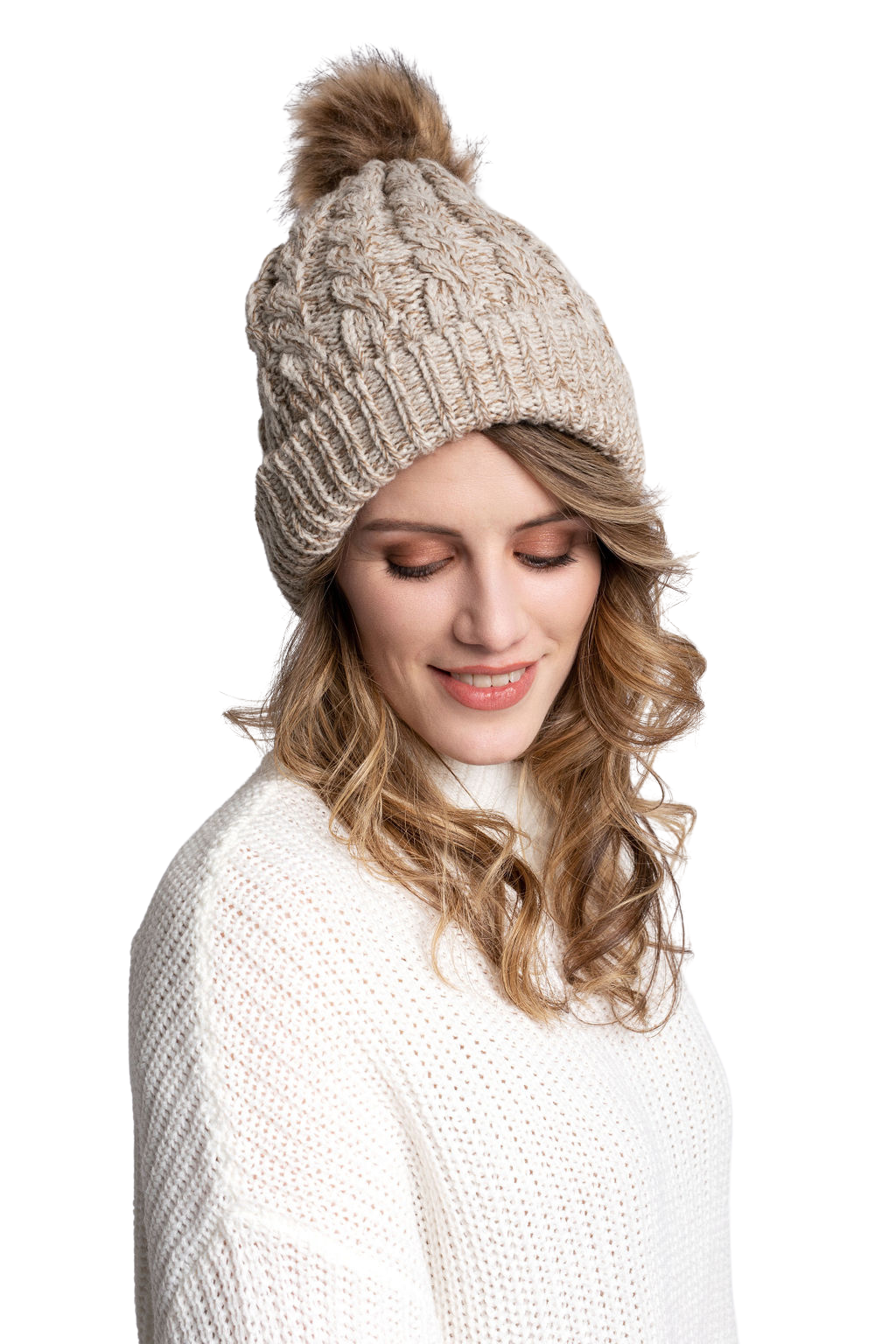 Beige - Cozy Lined Hat