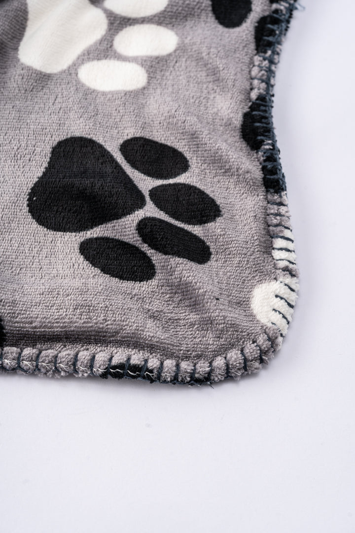 Grey Little Paws - Sherpa Blanket