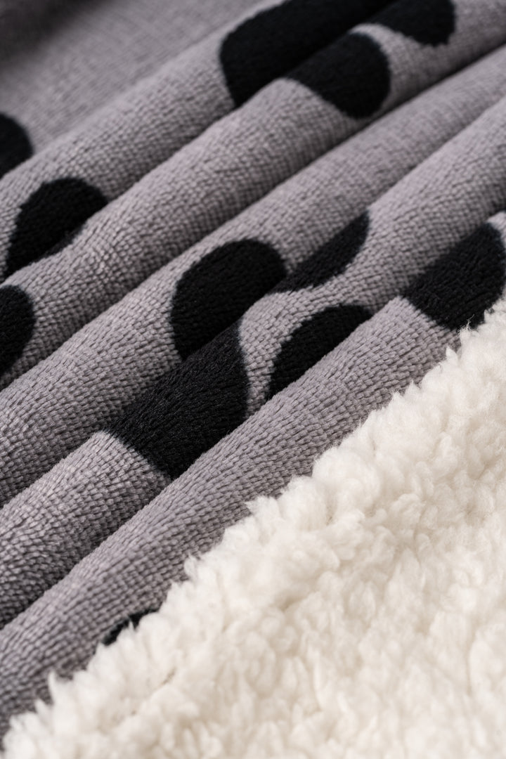 Grey Little Paws - Sherpa Blanket