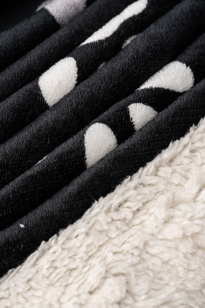 Black Little Paws - Sherpa Blanket