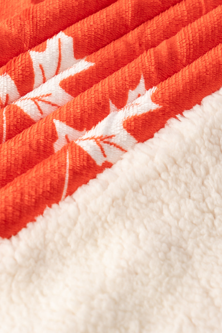 Plaid N&B - Couverture Sherpa
