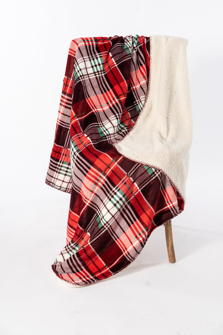 Cozy Tartan - Sherpa Blanket