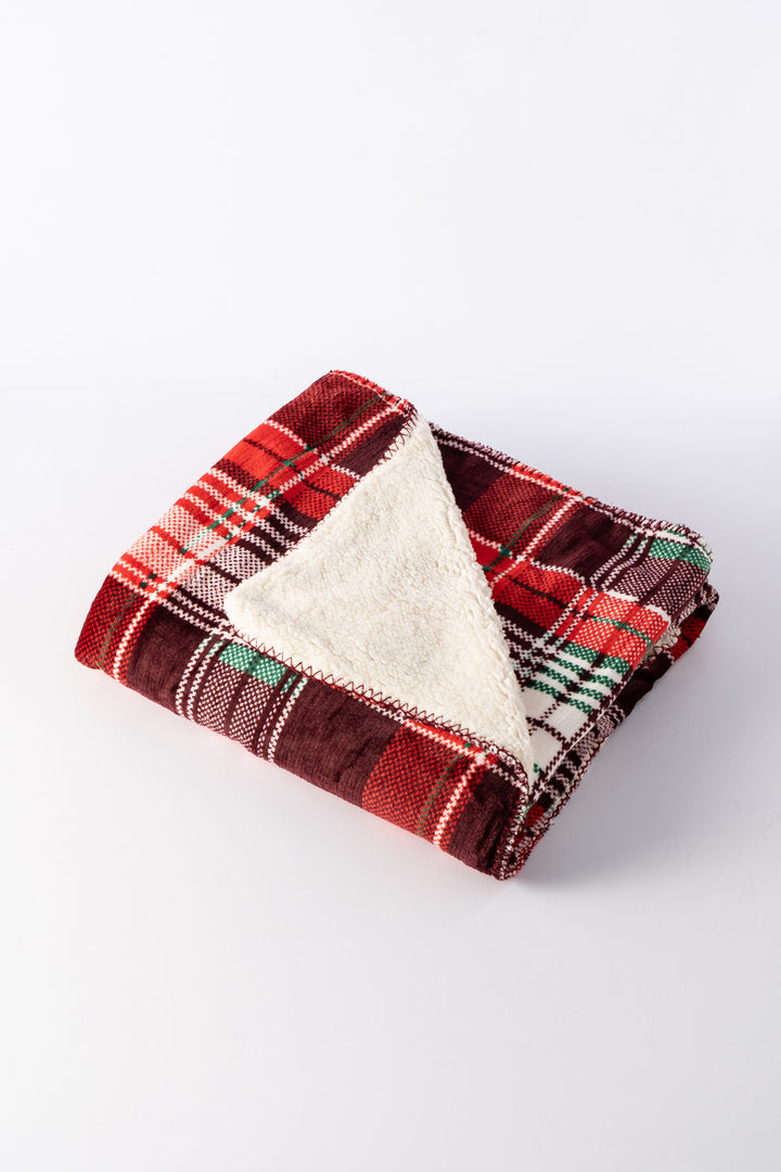 Cozy Tartan - Sherpa Blanket