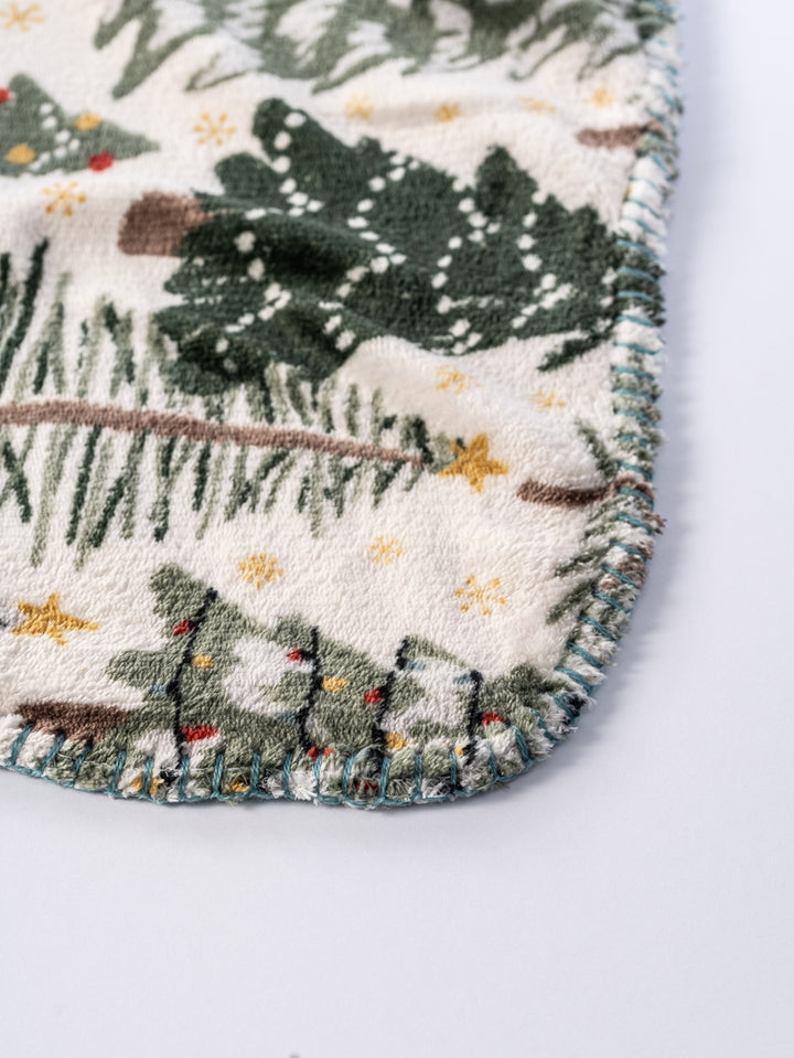 Green Christmas - Sherpa Blanket