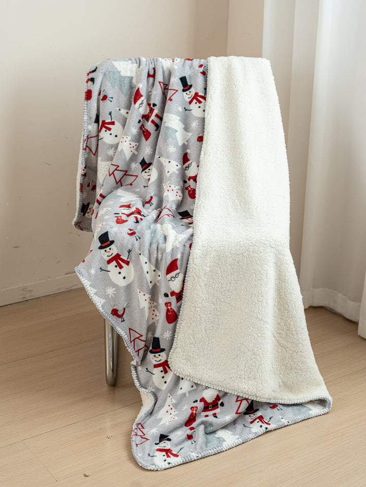Bonhomme de neige câlin - Couverture Sherpa