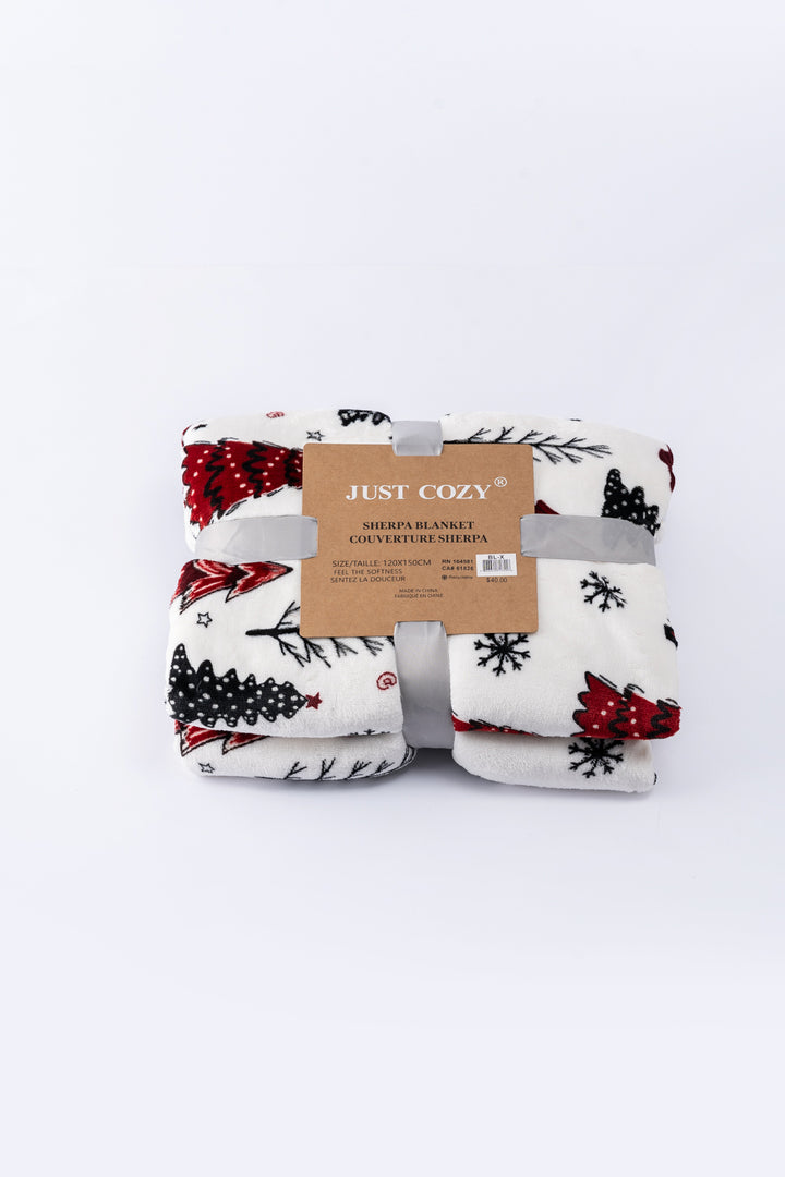 Winter Pines - Sherpa Blanket