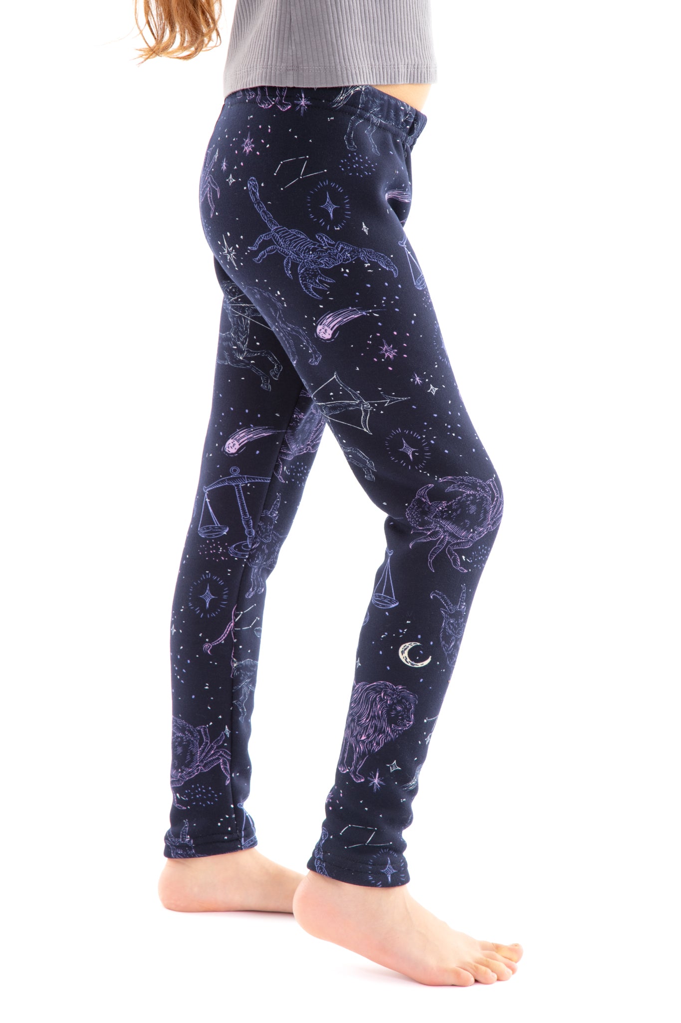Just Cozy Kids Faux Fur Lined Leggings