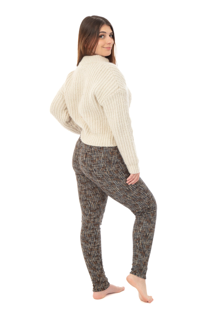 Warm Abstract - Cozy Lined Leggings
