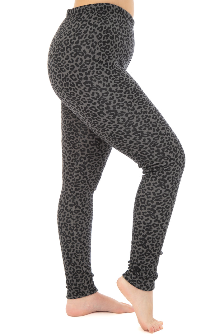 Dark Gray Leo - Cozy Lined Leggings