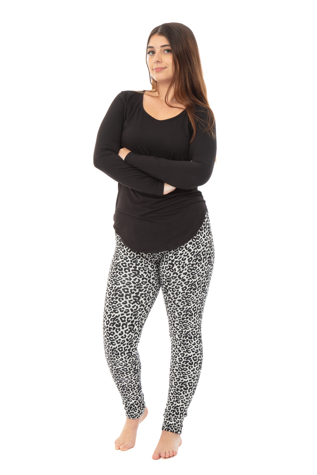 Moka Tartan - Leggings doublés confortables