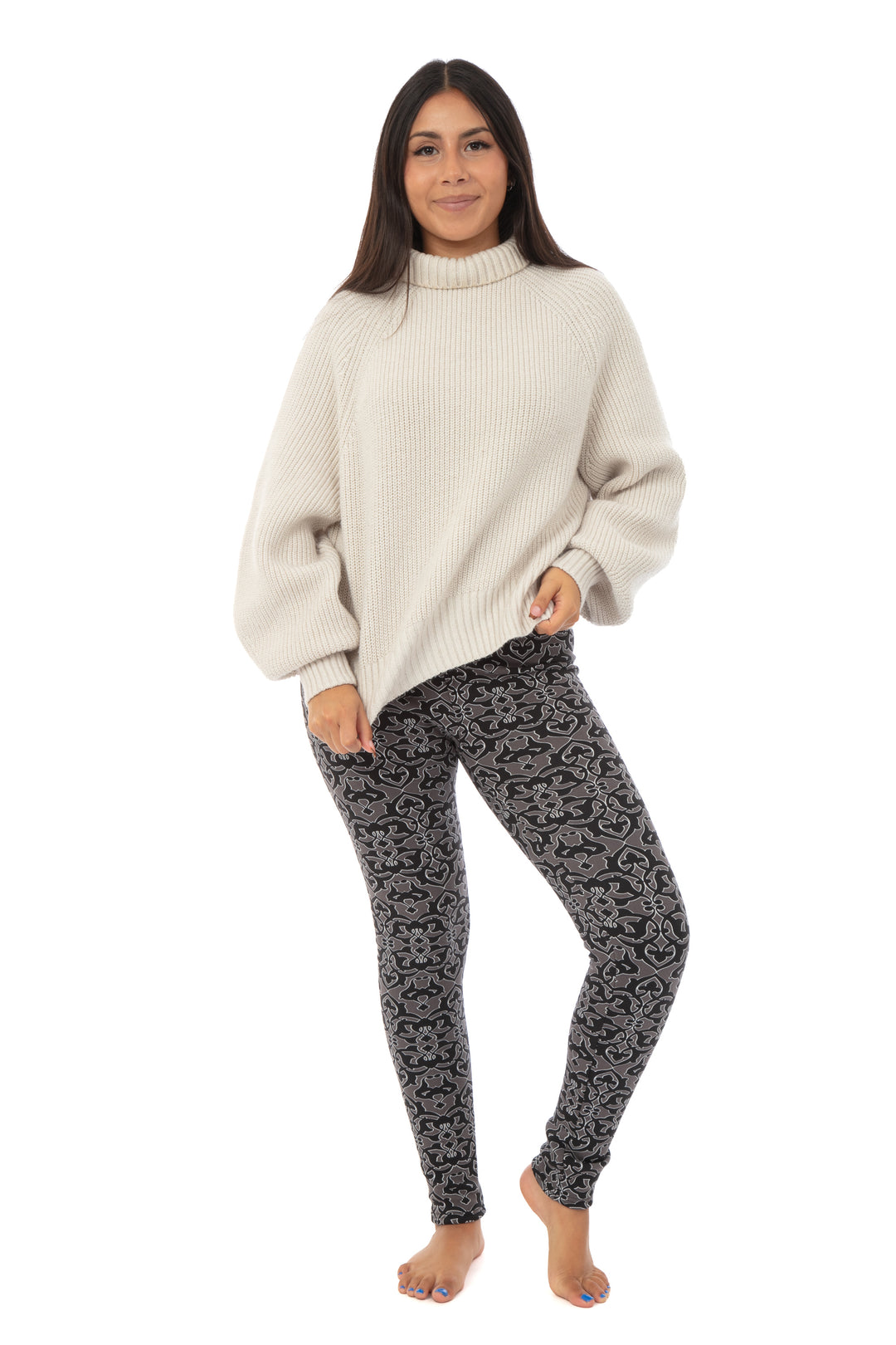 Gray Figures - Cozy Lined Leggings