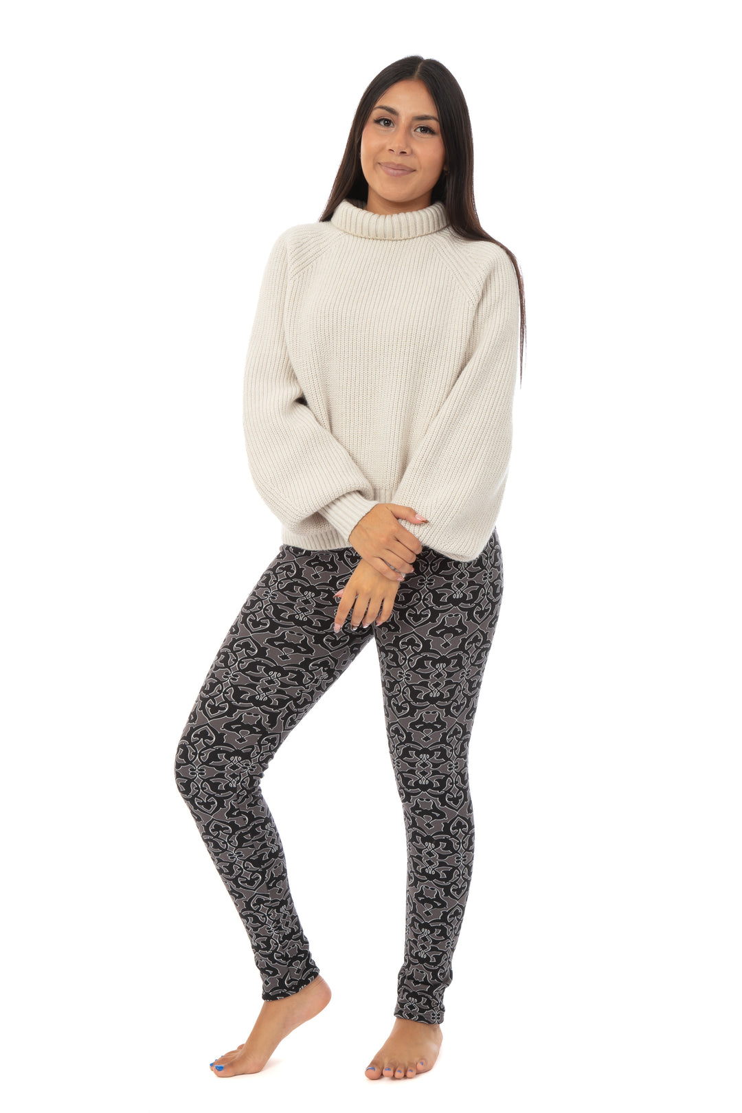 Gray Figures - Cozy Lined Leggings