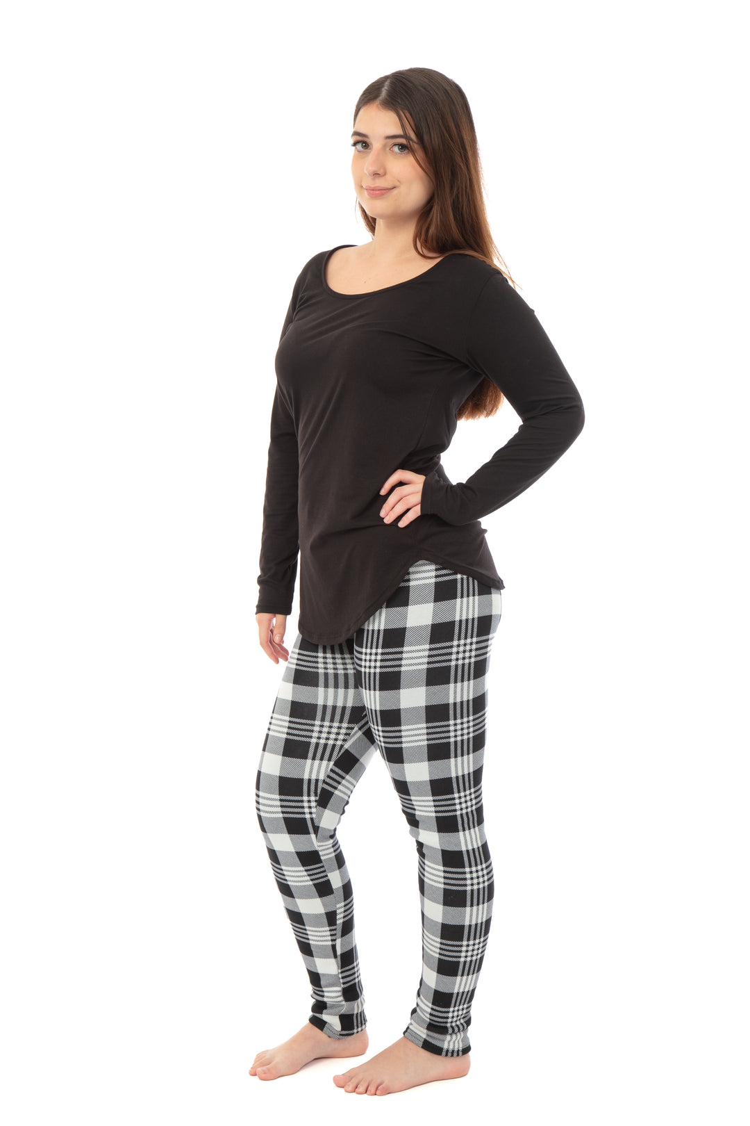 Classic Plaid - Cozy Lined Leggings