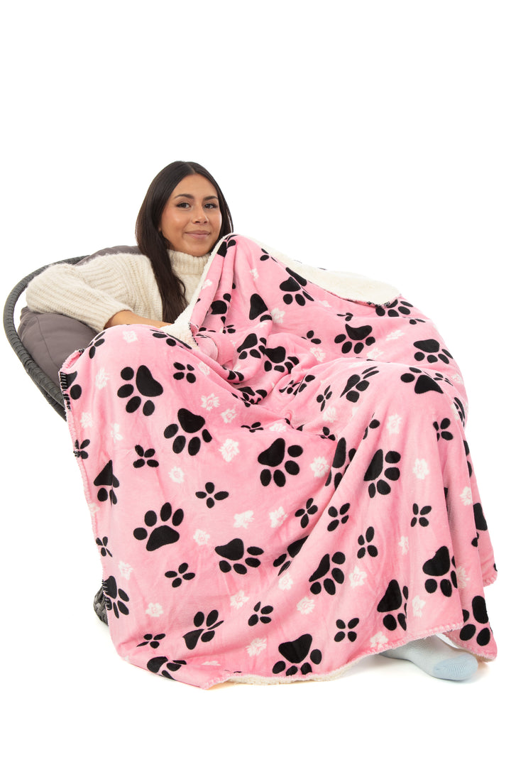 Pretty Paws - Sherpa Blanket