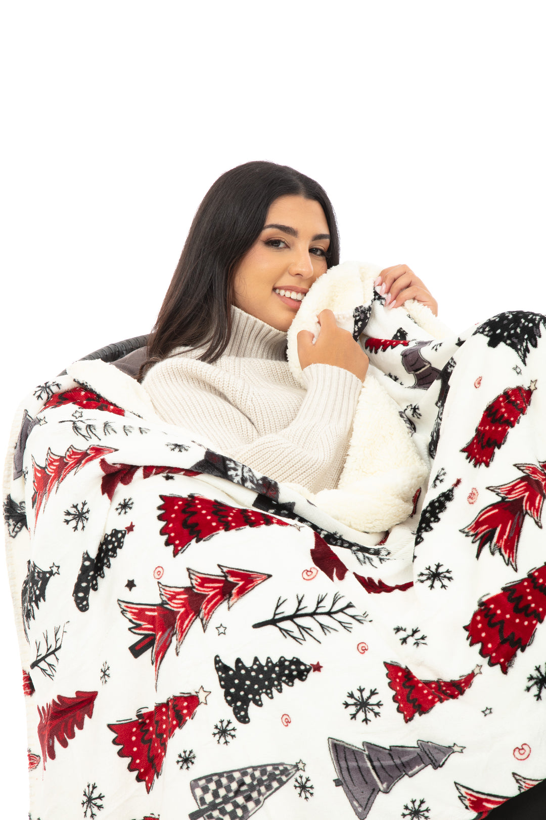 Winter Pines - Sherpa Blanket