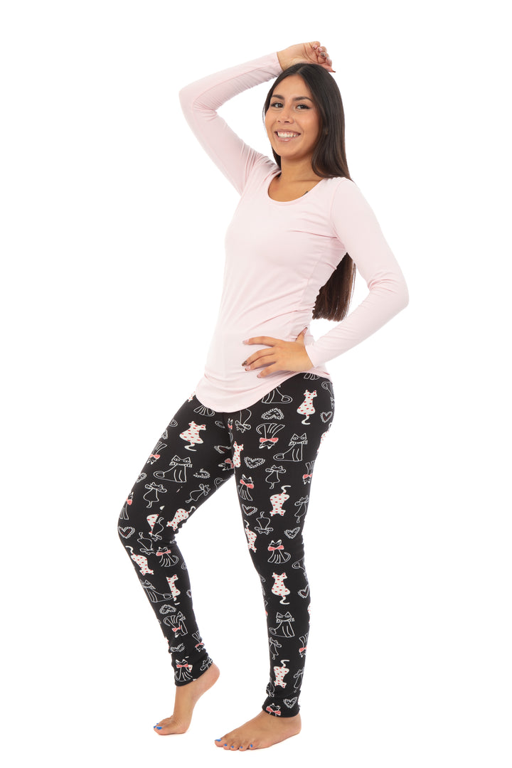 Moka Tartan - Leggings doublés confortables