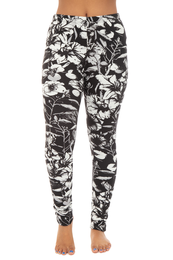 Floral Dawn - Cozy Lined Leggings