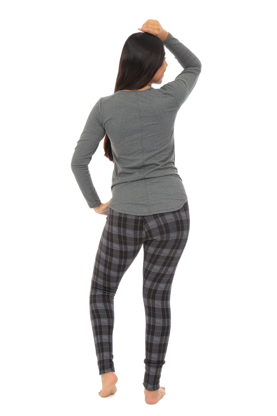 Moka Tartan - Leggings doublés confortables