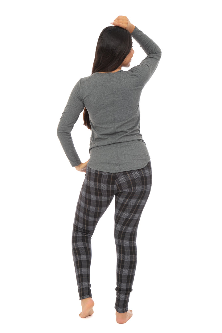 Moka Tartan - Leggings doublés confortables