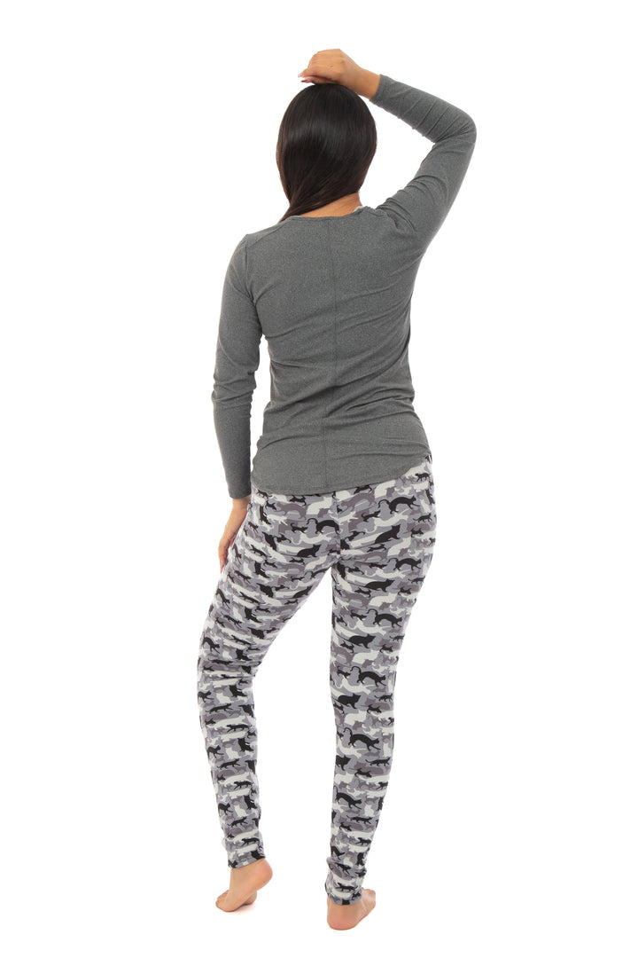 Moka Tartan - Leggings doublés confortables