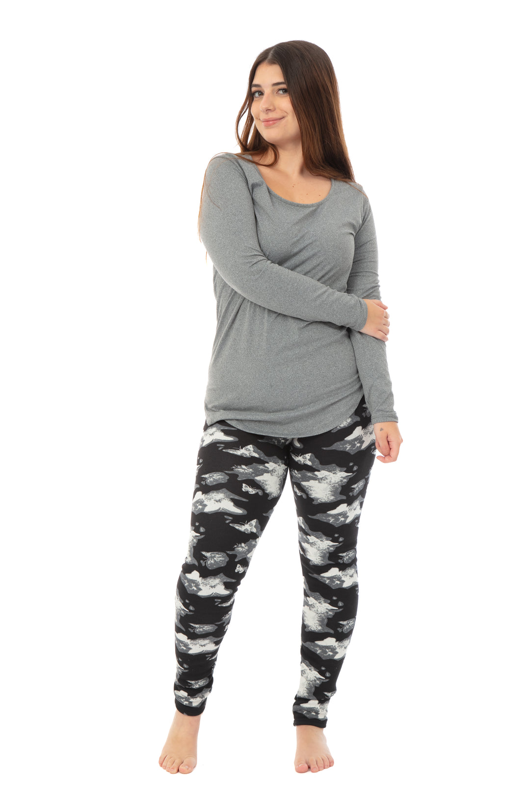 Butterfly Shapes - Cozy Lined Leggings