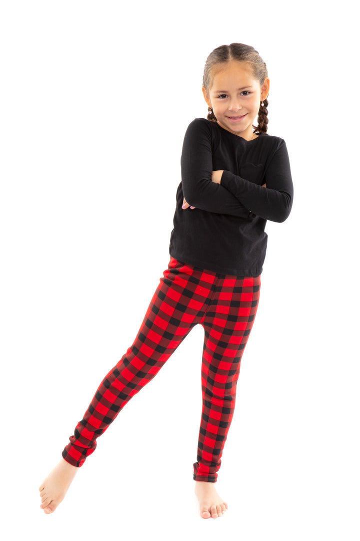 Red Plaid Kid's - confortable