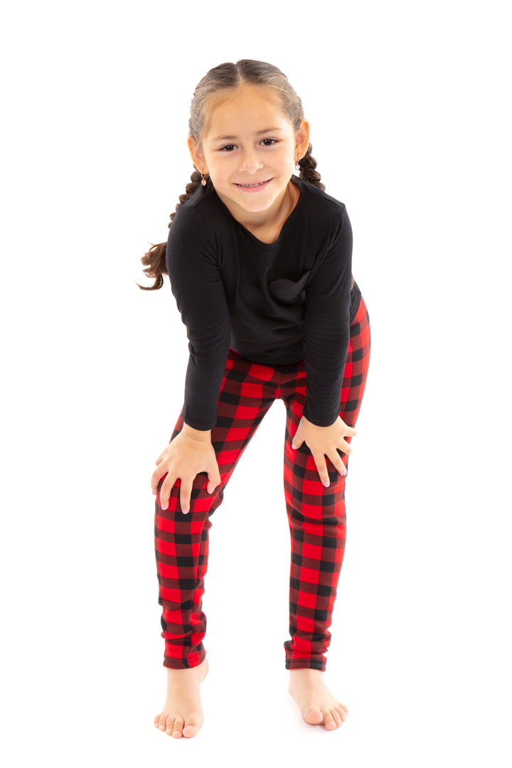 Red Plaid Kid's - confortable