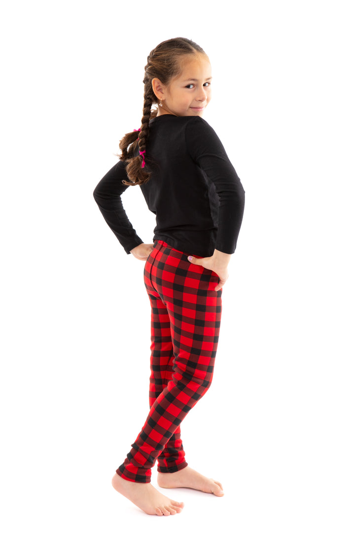 Red Plaid Kid's - confortable