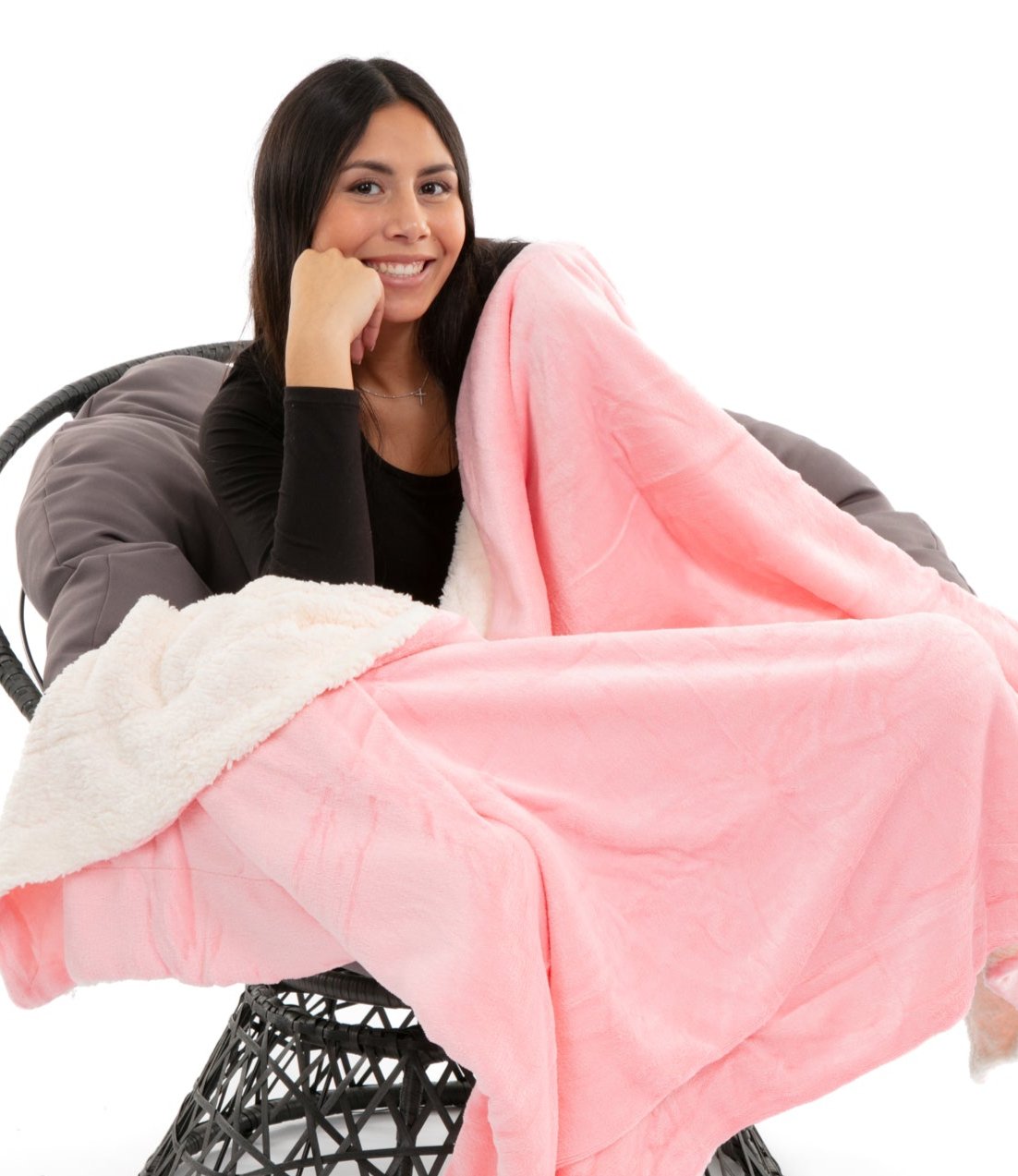 VS PINK Sherpa Blanket deals