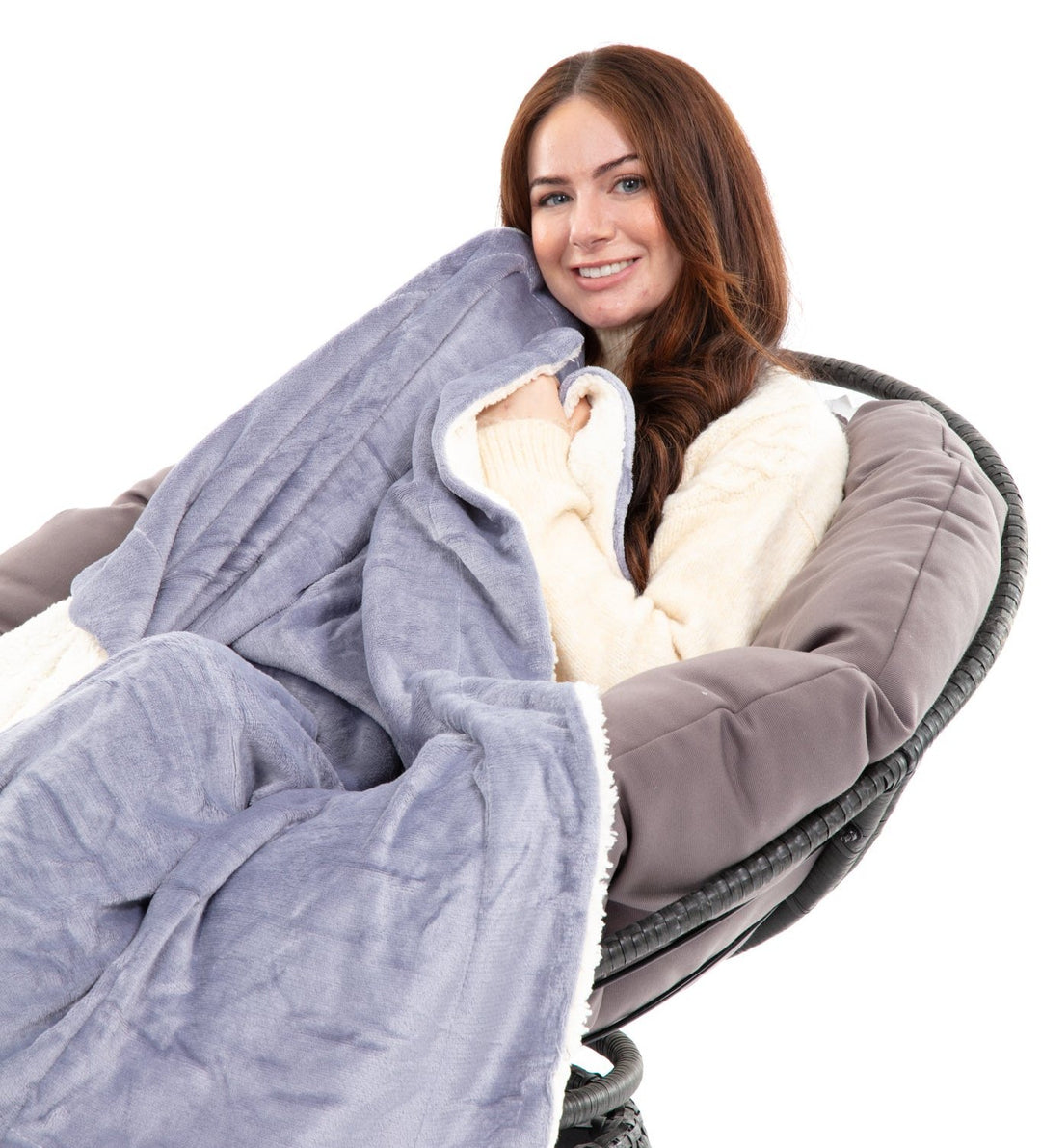 Grey - Sherpa Blanket