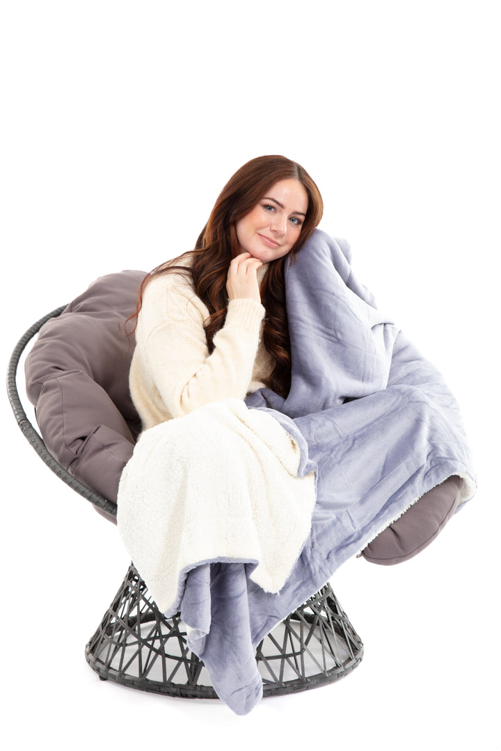 Gray - Couverture Sherpa