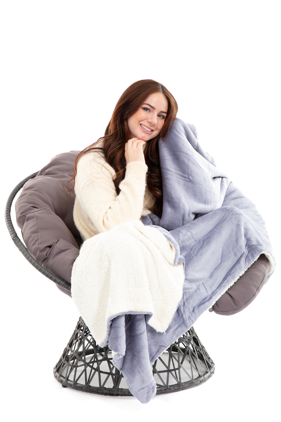 Gray - Couverture Sherpa