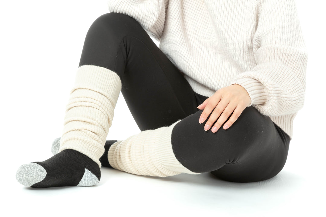 Noyer & Beige - Chaussettes Thermiques