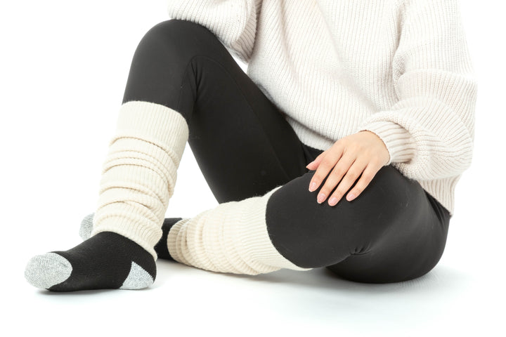 Noyer & Beige - Chaussettes Thermiques