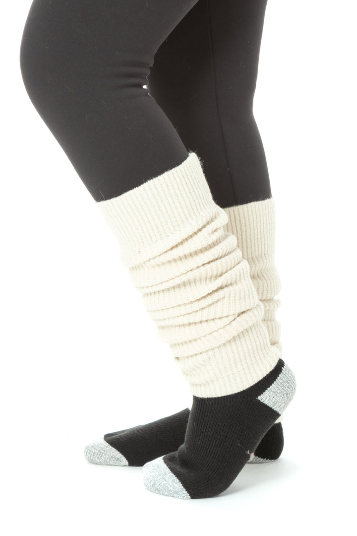 Noyer & Beige - Chaussettes Thermiques