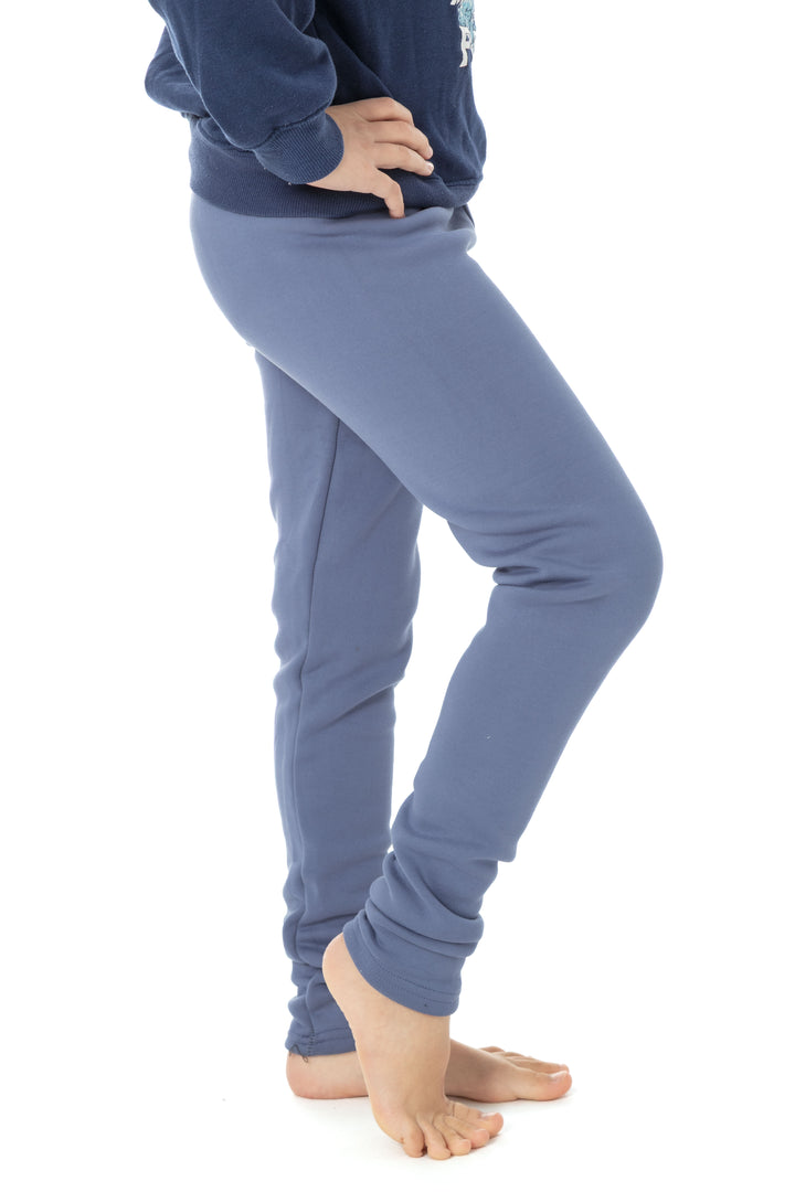 Cobalt Blue Kid's - Cozy Lined Leggings