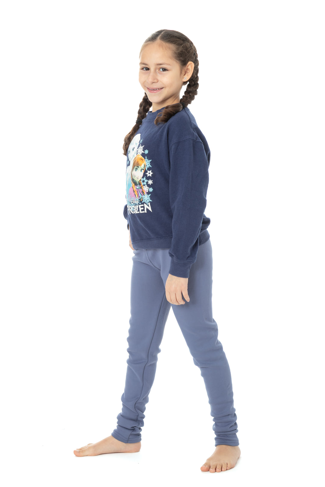 Cobalt Blue Kid's - Cozy Lined Leggings