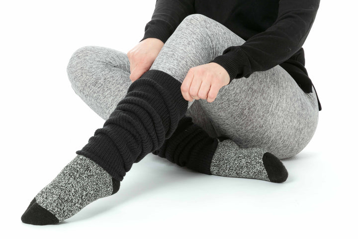 Noyer & Beige - Chaussettes Thermiques