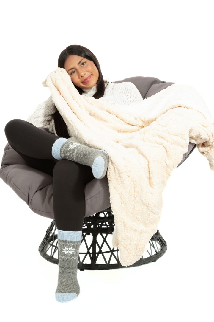 Beige - Sherpa Blanket