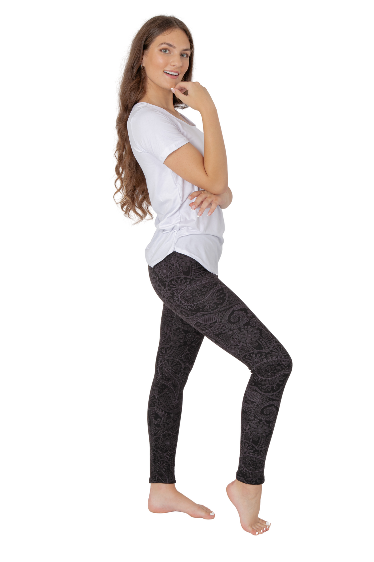 DEAR SPARKLE Fold-Over Waistband Yoga Pants Stretchy Unique Style XXS-3XL  (P8) (Small) : : Clothing, Shoes & Accessories
