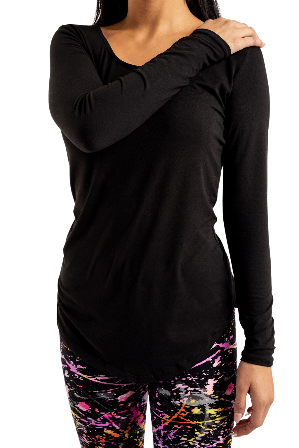 Maglia Donna Buffalo A Maniche Lunghe - Girocollo Morbido, Vestibilità Comoda, Colore Nero, Taglia S